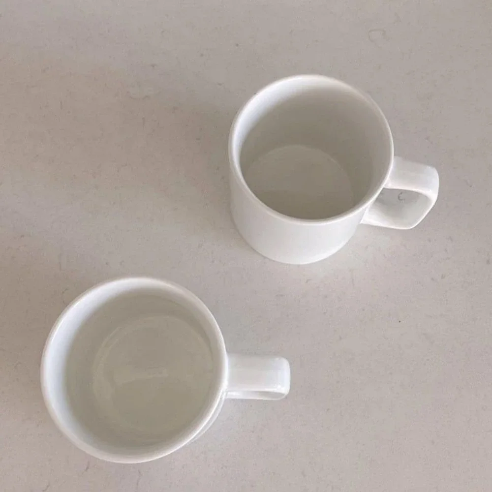 OXFORD White Classic Mug Set - 340cc (Set of 2)
